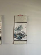 作品总名
四时山居图 中国画四季卷轴系列

Four Seasons Mountain Dwelling Scroll Series
单幅名称
春 山居初醒
夏 林泉正盛
秋 山谷丰藏
冬 雪岭静守