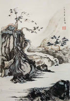 作品总名
四时山居图 中国画四季卷轴系列

Four Seasons Mountain Dwelling Scroll Series
单幅名称
春 山居初醒
夏 林泉正盛
秋 山谷丰藏
冬 雪岭静守