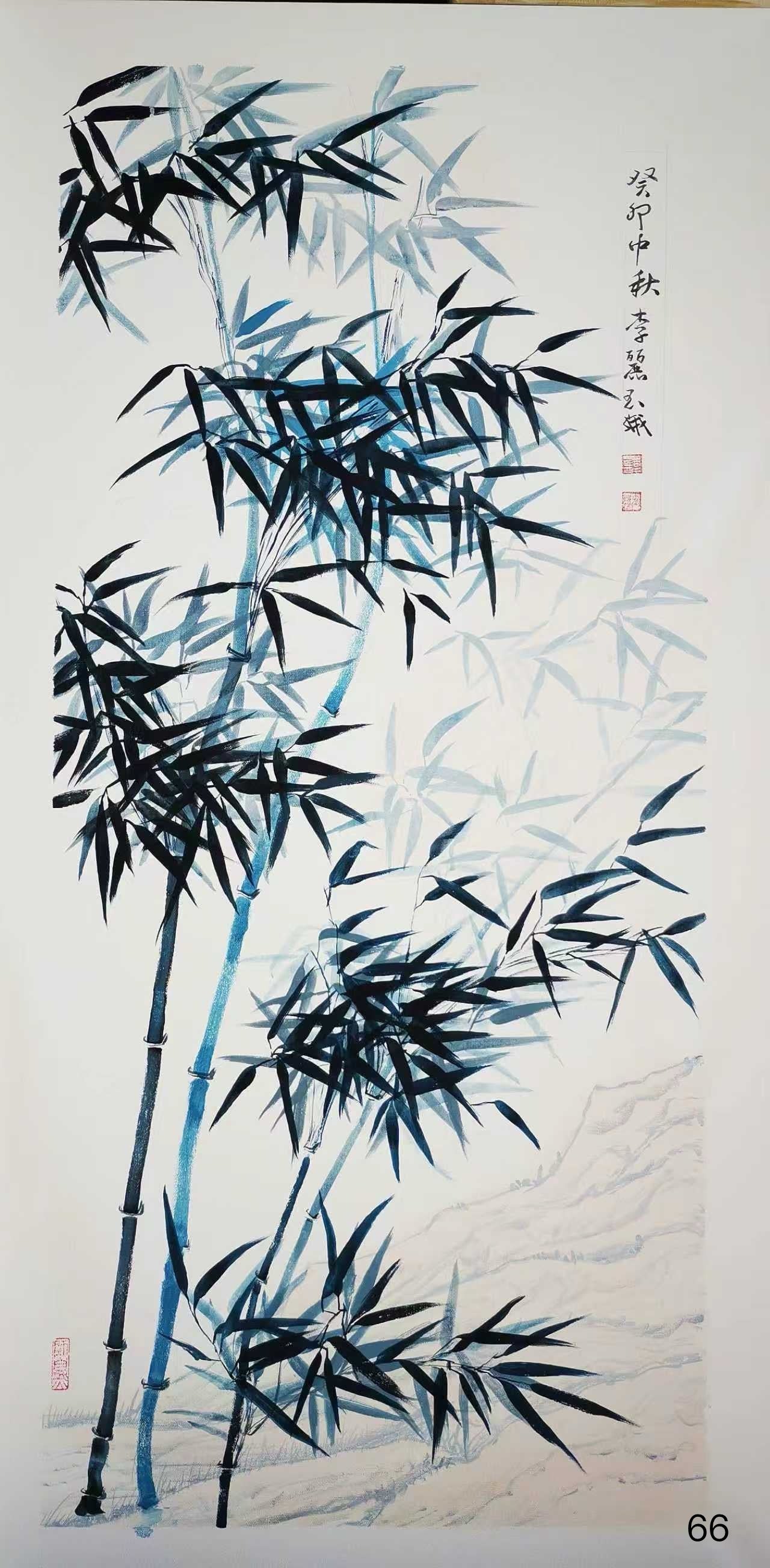 青影疏竹 Blue Shadow Bamboo