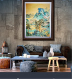 《松岭烟翠图 Pine Ridges in Emerald Mist》

玉丽堂 · 青绿山水系列 · 原创丙烯作品
Jade Harmony Studio · Original Acrylic Landscape