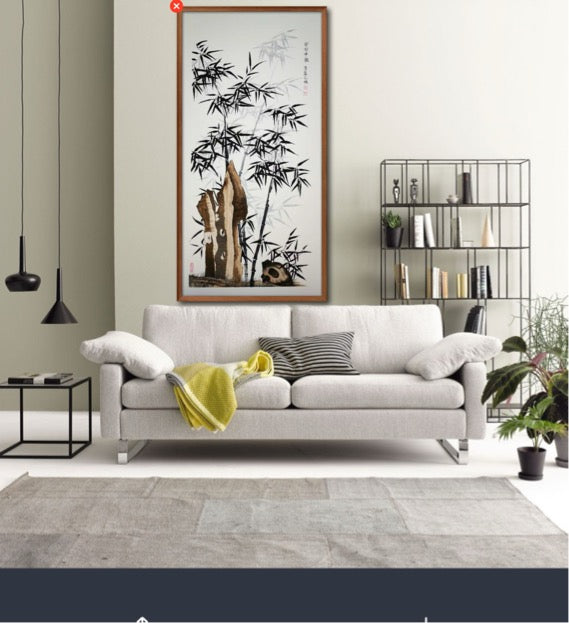 竹石 · Bamboo and Stone