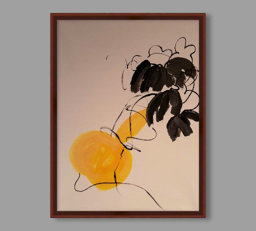 金葫芦 意象写意画 Acrylic Gourd Painting 61×46 cm