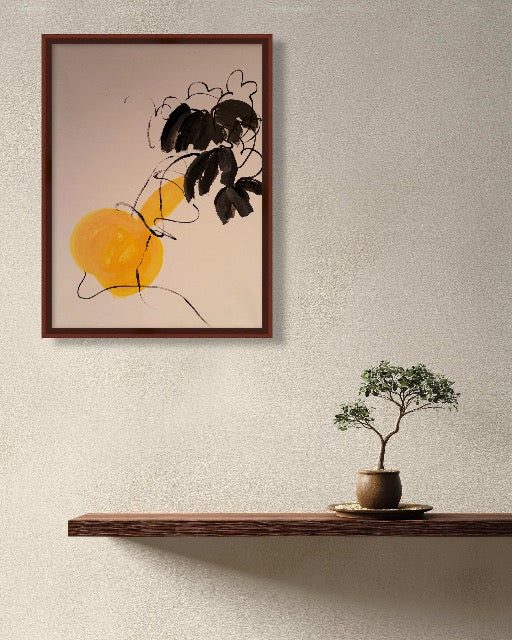 金葫芦 意象写意画 Acrylic Gourd Painting 61×46 cm