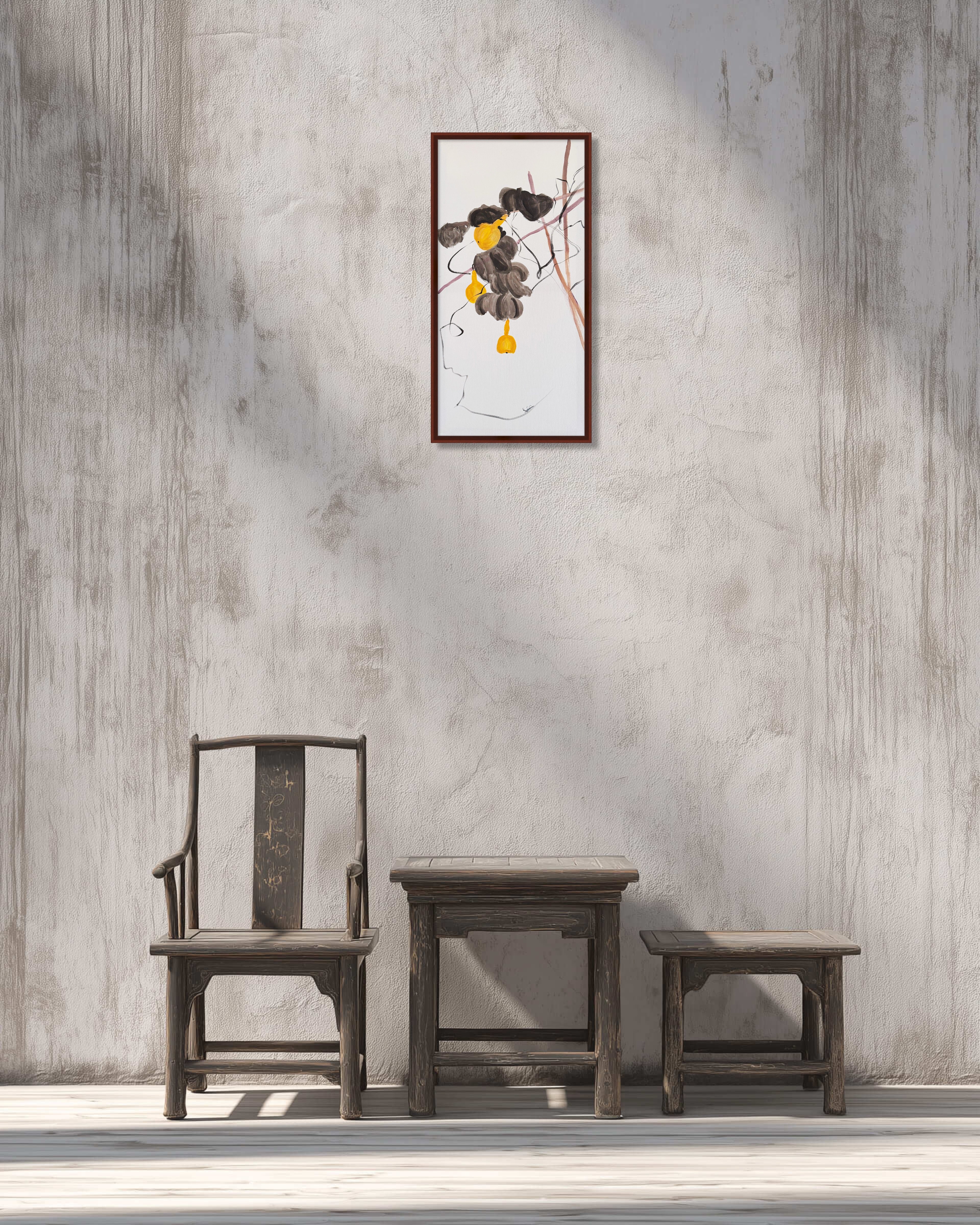 《金葫芦吉祥图》｜丙烯中国画 78.5×39.5cm