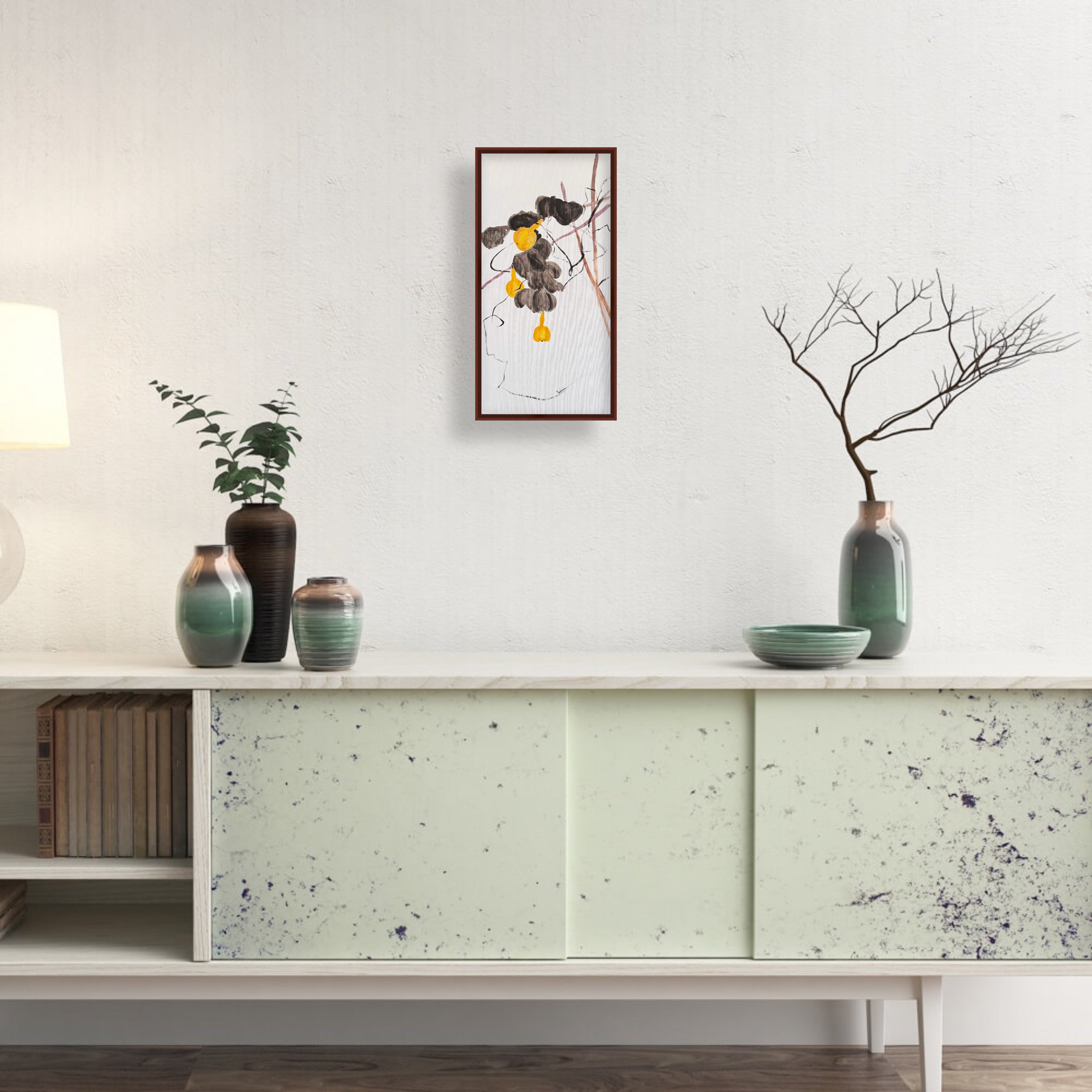 《金葫芦吉祥图》｜丙烯中国画 78.5×39.5cm