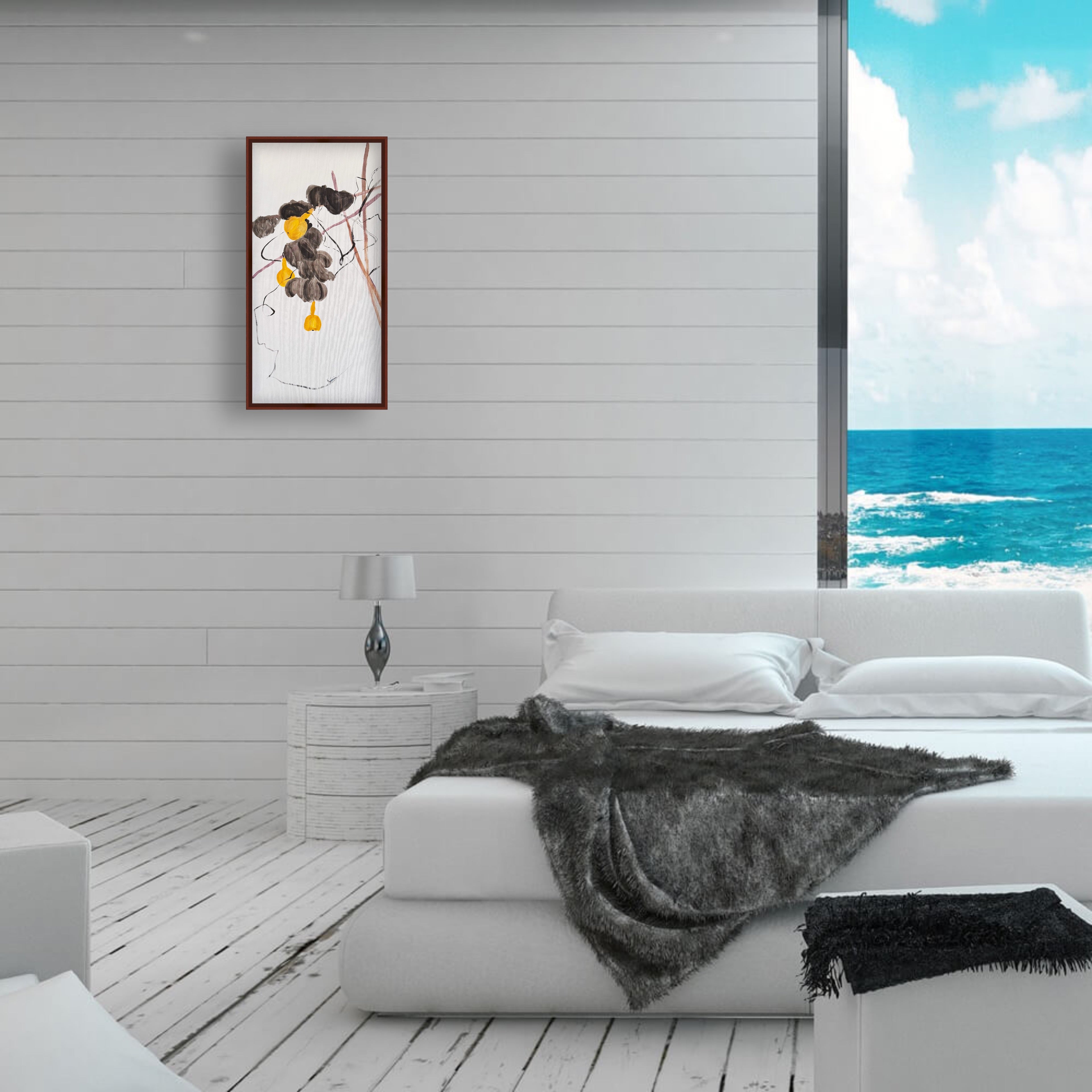 《金葫芦吉祥图》｜丙烯中国画 78.5×39.5cm