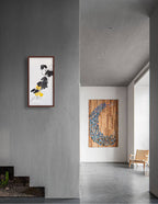 《清墨金葫图》 Acrylic Gourd Painting 78.5×39.5 cm