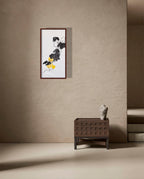 《清墨金葫图》 Acrylic Gourd Painting 78.5×39.5 cm