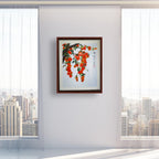 丙烯国画 柿子红了 59×49.5cm
Acrylic Chinese Painting Persimmons in Autumn 59×49.5cm