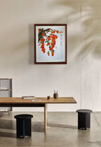 丙烯国画 柿子红了 59×49.5cm
Acrylic Chinese Painting Persimmons in Autumn 59×49.5cm