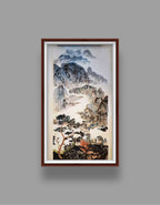 山川吟 · 云岭松风图》

中国画（纸本）｜138×68cm｜原创作品