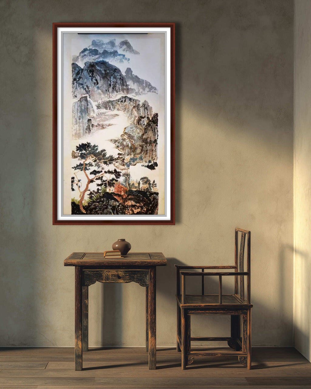 山川吟 · 云岭松风图》

中国画（纸本）｜138×68cm｜原创作品