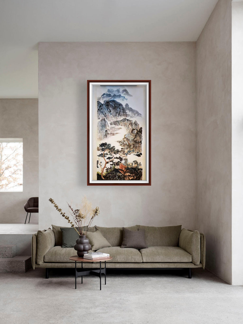 山川吟 · 云岭松风图》

中国画（纸本）｜138×68cm｜原创作品