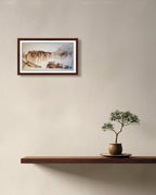 《霜染群峰 · 赤霞山居》
中国画 纸本 138 x 68 cm